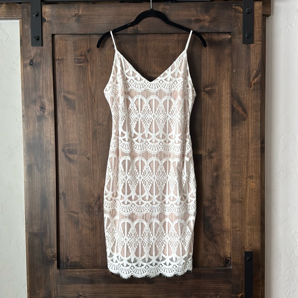 Pink Lace Dress- Boho or Beach Wedding